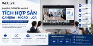Màn Hình Tương Tác MAXHUB Có Tích Hợp Sẵn Camera Và Micro Họp Trực Tuyến Không?