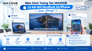 Màn Hình Tương Tác MAXHUB Có Kết Nối MacBook Và iPhone Được Không? 