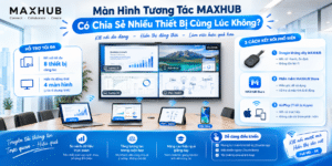 Màn Hình Tương Tác MAXHUB Có Chia Sẻ Nhiều Thiết Bị Cùng Lúc Không?